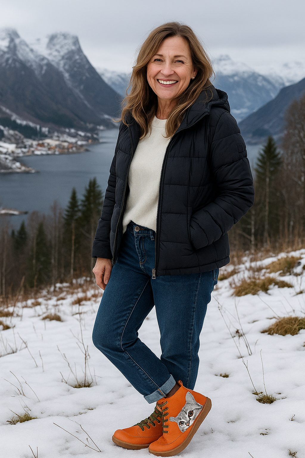 Emma™ - Ankelstøvletter i skinn for katteelskere