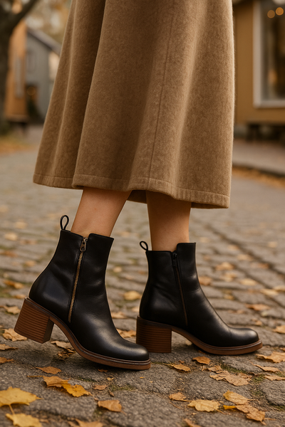 Åsnyva | Klassiske Ankelstøvler med Hæl