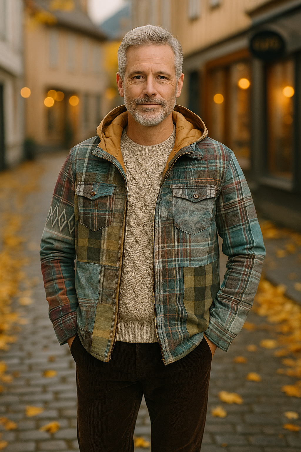 Thor™ -  Rutete lappeteppejakke i urban stil