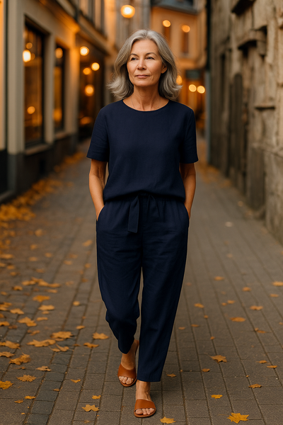 Heidi™ – Elegant Top og Bukse Sett i 2 Deler