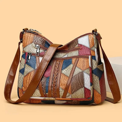 Udna - Mosaic Leather Handbag