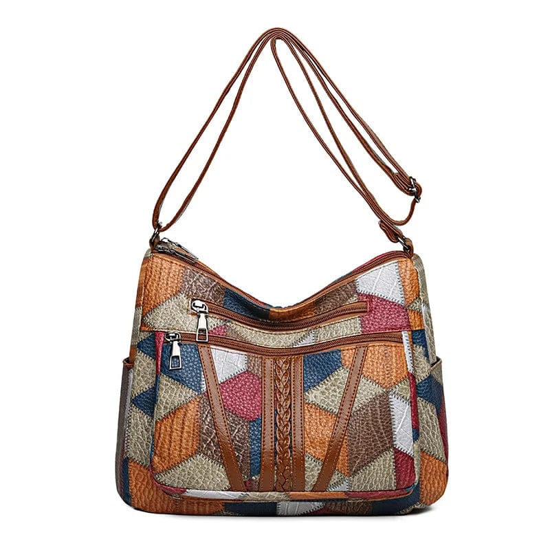 Udna - Mosaic Leather Handbag
