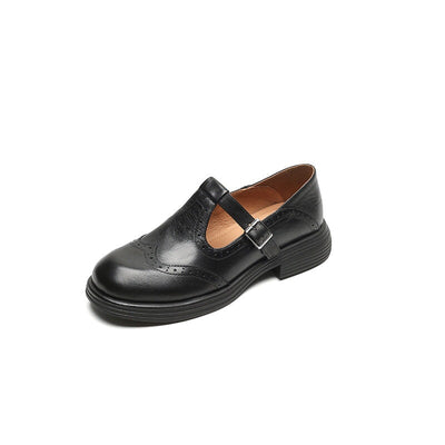 Velda - Elegante mary janes i skinn